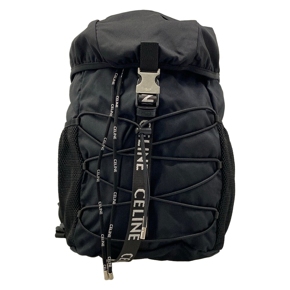 Celine Medium Trekking Backpack Black White